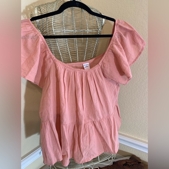 Melrose and Market Blush Pink Ruffle Blouse - Picture 1 of 5